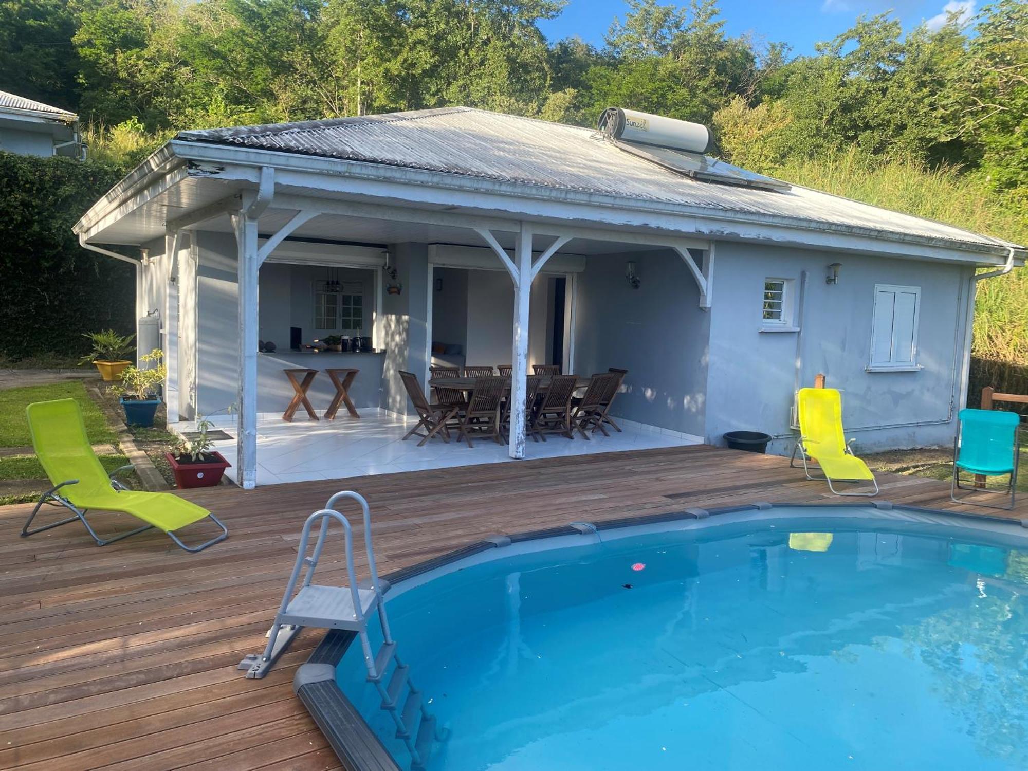 Les Terrasses De Maelle - Jolie Villa F4 Vue Mer Riviere-Salee 外观 照片